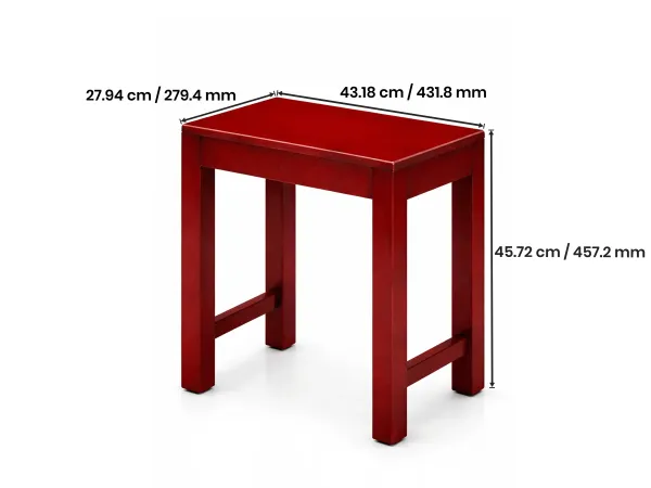 Crest End Table in Mahogany